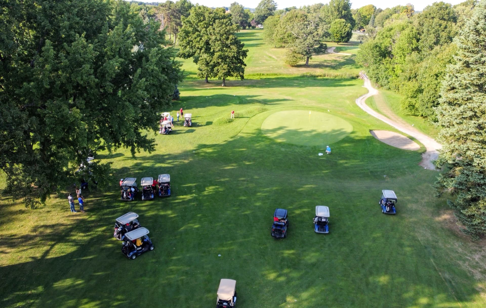 Aerial view of Silver Lake Golf Course